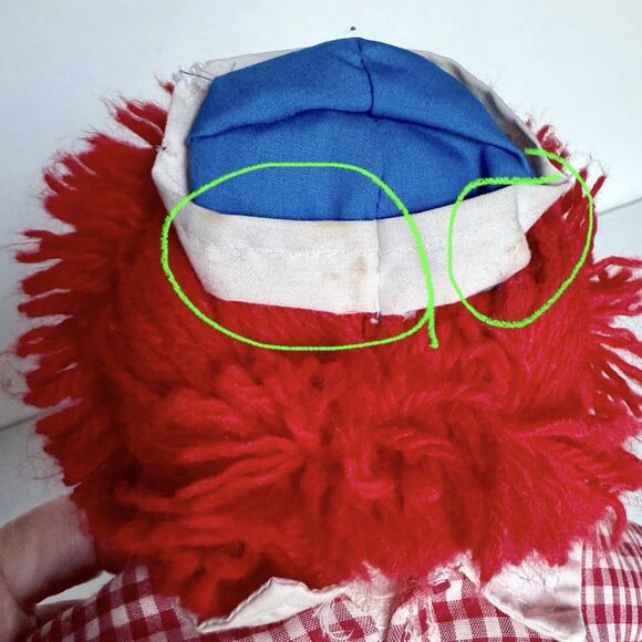 Set of 2 Playskool Vintage 80s Raggedy Ann Doll and Raggedy Andy Doll 12" *READ* - Picture 2 of 16